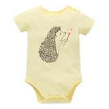 Unisex Top Quality Baby Rompers Short Sleeve Cottom O-Neck 0-24M Novel Newborn Boys&Girls Roupas de Baby Clothes