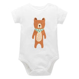 Unisex Top Quality Baby Rompers Short Sleeve Cottom O-Neck 0-24M Novel Newborn Boys&Girls Roupas de Baby Clothes
