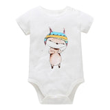 Unisex Top Quality Baby Rompers Short Sleeve Cottom O-Neck 0-24M Novel Newborn Boys&Girls Roupas de Baby Clothes