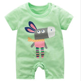 baby clothing 100% cotton unisex rompers baby boy girls short sleeve summer cartoon toddler cute Clothes