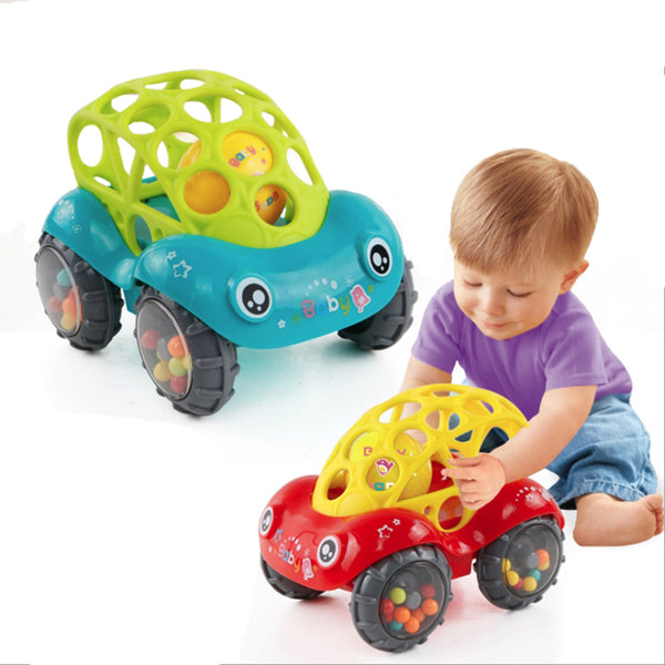 Baby Car Doll Toy  Crib Mobile Bell Rings Grip  Gutta Percha Hand Catching Ball s for  Newborn s  0-12 Months