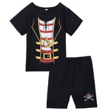 Baby Boys Pilot Police Clothes Sets Infant Newborn Halloween Cosplay Costume for Boys Summer Short Sleeves Top+Pants with Hat