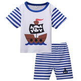 Baby Boys Pilot Police Clothes Sets Infant Newborn Halloween Cosplay Costume for Boys Summer Short Sleeves Top+Pants with Hat