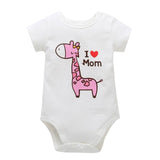 Unisex Top Quality Baby Rompers Short Sleeve Cottom O-Neck 0-24M Novel Newborn Boys&Girls Roupas de Baby Clothes