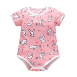Unisex Top Quality Baby Rompers Short Sleeve Cottom O-Neck 0-24M Novel Newborn Boys&Girls Roupas de Baby Clothes