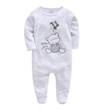 2019 3 4 pcs/lot Summer Baby Boy roupa de bebes Newborn Jumpsuit Long Sleeve Cotton Pajamas 0-12 Months Rompers Baby Clothes