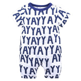 2019 Baby Onesies Summer Cotton Romper Boys Girls 0-24 Months Kids Clothes Knitted Cartoon Short-sleeved Jumpsuit Outfits
