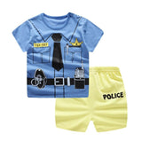 Brand Designer Baby Boy Clothes Sport Clothing Tracksuit Active  Striped Tshirt +shorts Toddler Clothing Sets