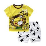 Brand Designer Baby Boy Clothes Sport Clothing Tracksuit Active  Striped Tshirt +shorts Toddler Clothing Sets