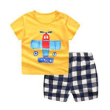 Brand Designer Baby Boy Clothes Sport Clothing Tracksuit Active  Striped Tshirt +shorts Toddler Clothing Sets