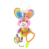 Newborn Baby Stroller Hanging Toy Cute Animal Doll Bed Hanging Plush Toy Rattle Bed Bell Activity Soft Toys Sleep Well Tool