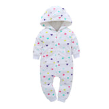 Soft Baby Rompers Newborn 6-24M Baby Boy Clothes Warm Fleece Kids Girl Jumpsuits Hooded Infant Girl Rompers Toddler Costumes