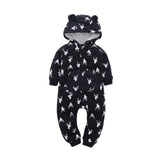 Soft Baby Rompers Newborn 6-24M Baby Boy Clothes Warm Fleece Kids Girl Jumpsuits Hooded Infant Girl Rompers Toddler Costumes