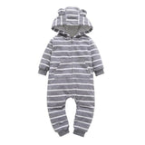 Soft Baby Rompers Newborn 6-24M Baby Boy Clothes Warm Fleece Kids Girl Jumpsuits Hooded Infant Girl Rompers Toddler Costumes