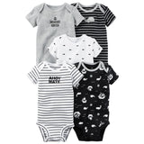 Short Sleeve Print Bodysuit for Baby Girls
