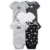 Short Sleeve Print Bodysuit for Baby Girls