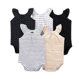 Short Sleeve Print Bodysuit for Baby Girls