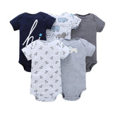 Short Sleeve Print Bodysuit for Baby Girls