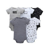 Short Sleeve Print Bodysuit for Baby Girls