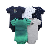Short Sleeve Print Bodysuit for Baby Girls