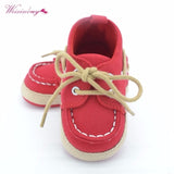 2019 Spring Baby boy Shoes First Walker Lace-up T-tied solid color casual Toddler Shoes Non-slip Soft Bottom Warm Shoes