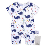 2019 Toddler Newborn Baby Boys Girls Dinosaur Zipper Rompers Cartoon Jumpsuit Outfits Clothes Short Sleeve Baby Rompers