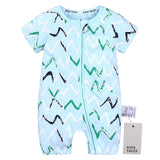 2019 Toddler Newborn Baby Boys Girls Dinosaur Zipper Rompers Cartoon Jumpsuit Outfits Clothes Short Sleeve Baby Rompers