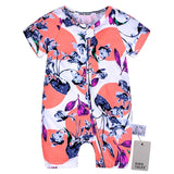 2019 Toddler Newborn Baby Boys Girls Dinosaur Zipper Rompers Cartoon Jumpsuit Outfits Clothes Short Sleeve Baby Rompers