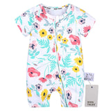 2019 Toddler Newborn Baby Boys Girls Dinosaur Zipper Rompers Cartoon Jumpsuit Outfits Clothes Short Sleeve Baby Rompers