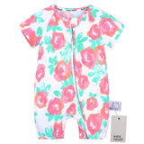2019 Toddler Newborn Baby Boys Girls Dinosaur Zipper Rompers Cartoon Jumpsuit Outfits Clothes Short Sleeve Baby Rompers