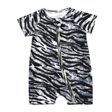 2019 Toddler Newborn Baby Boys Girls Dinosaur Zipper Rompers Cartoon Jumpsuit Outfits Clothes Short Sleeve Baby Rompers