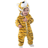 Flannel Baby Rompers Rabbit Cotton Baby Boys Girls Animal Rompers Spring Winter Stitch Baby's Sets Kigurumi Newborn Clothes 2019
