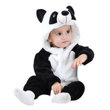 Flannel Baby Rompers Rabbit Cotton Baby Boys Girls Animal Rompers Spring Winter Stitch Baby's Sets Kigurumi Newborn Clothes 2019