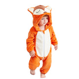 Flannel Baby Rompers Rabbit Cotton Baby Boys Girls Animal Rompers Spring Winter Stitch Baby's Sets Kigurumi Newborn Clothes 2019