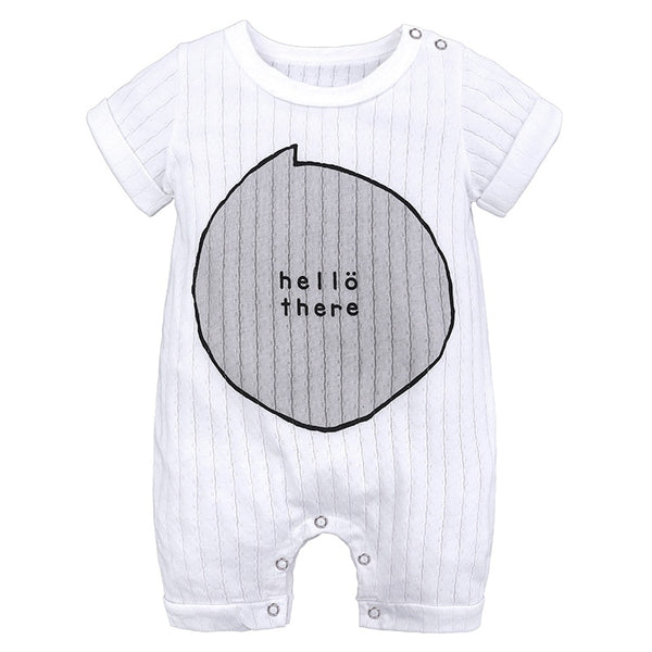 Baby clothes spring summer INS romper thin jacquard cotton newborn kids clothes short sleeves romper. SK-075