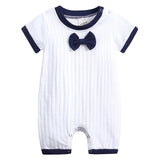 Baby clothes spring summer INS romper thin jacquard cotton newborn kids clothes short sleeves romper. SK-075