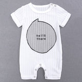 Baby clothes spring summer INS romper thin jacquard cotton newborn kids clothes short sleeves romper. SK-075