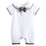 Baby clothes spring summer INS romper thin jacquard cotton newborn kids clothes short sleeves romper. SK-075