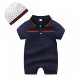 2019 Summer Fashion Children's Clothing Cute Baby Baby Clothes Suit Polka Dot Hat Infant Clothing Baby Onesies Rota De Bebe