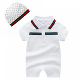 2019 Summer Fashion Children's Clothing Cute Baby Baby Clothes Suit Polka Dot Hat Infant Clothing Baby Onesies Rota De Bebe