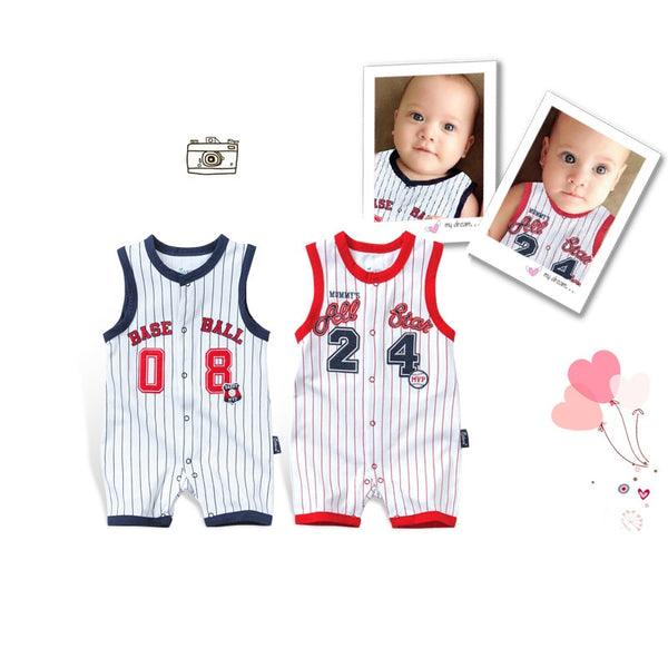 Spring Summer newborn Baby Romper Cotton Clothes short sleeve Infant girl boy Jumpsuit Child Basketball Thin crawling Clothes